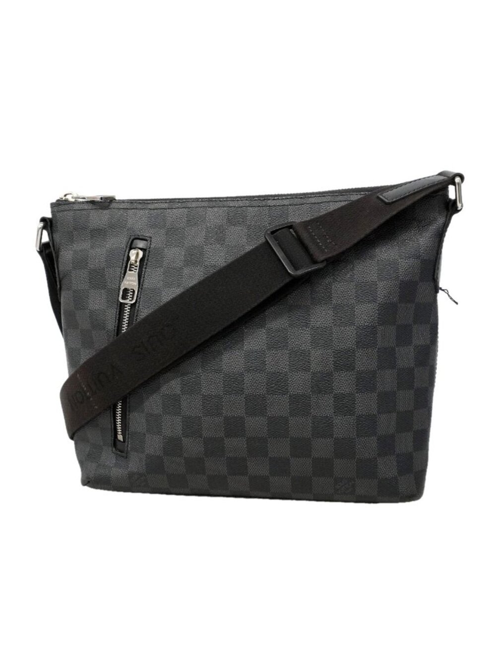 Louis Vuitton Shoulder Bag Damier Graphite Mick PM Black Gray